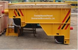 crane trolley on steel tracks