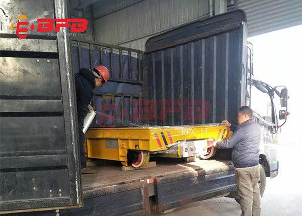 12 Ton Rail Transfer Steel Billet Transport Cart For Diesel Engine