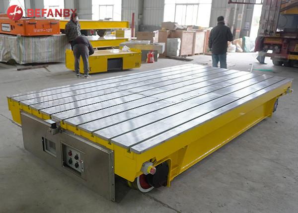 Heavy Duty Electrically Operated Rail Transfer Cart Trolley