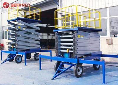 China Steerable Hand Operated Scissor Lifting Table for sale