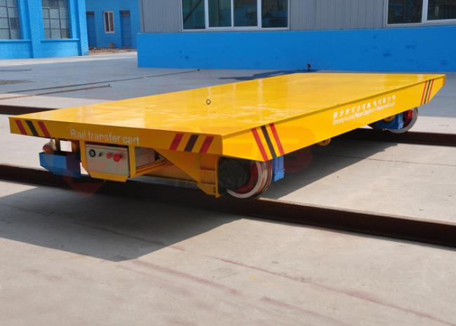 Steel Factory Apply Metallurgy Transport Bed Trolley On Railway