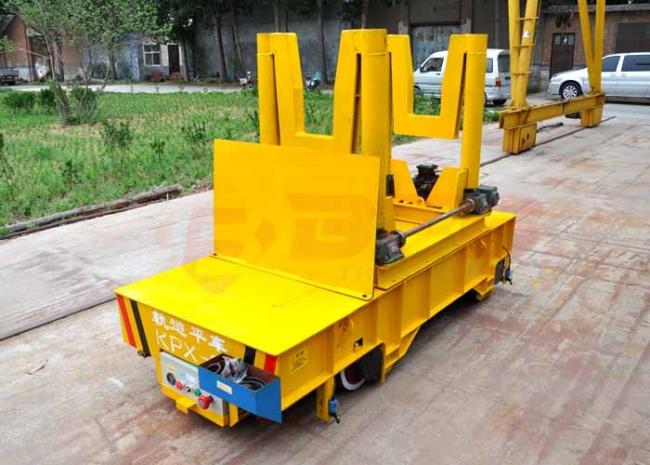 Steel Factory Apply Metallurgy Transport Bed Trolley On Railway