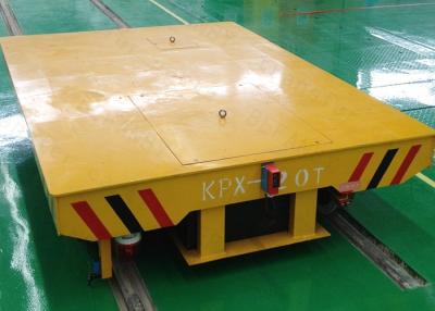 China Concrete factory floor flatbed rail car with turning system for sale