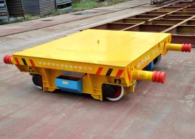 China Flat Bed Material Transfer Trolley , Foundry Plant Battery Transfer Cart Small Table for sale