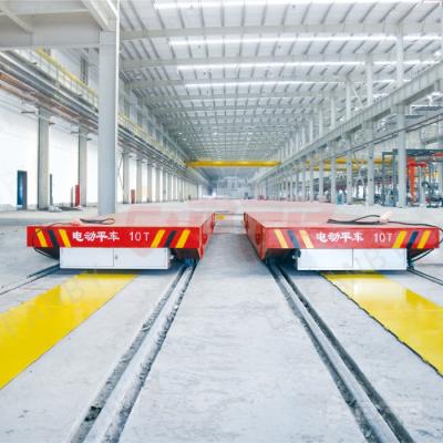 China Painting Line Rail Transfer Cart , Four Wheels Q235 Material Transfer Carts for sale