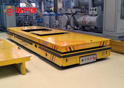China Electric Orange Color Heavy Duty Plant Trailer For Cement Floor Q235 Material for sale