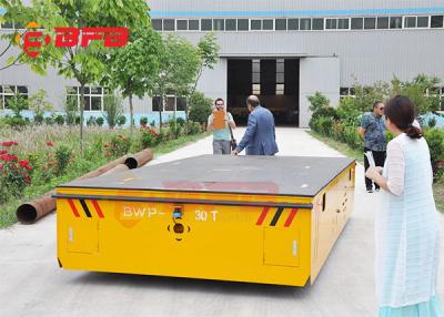 中国 自走式のモーターを備えられたプラットホーム30トンのパレット移動車の 販売のため