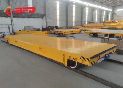 China 50T Safe Rail Motorized Carriage Battery Transfer Cart For Steel Plant for sale