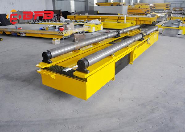 Battery Powered Steel Platform Transfer Trolley 2 Ton Curved Track