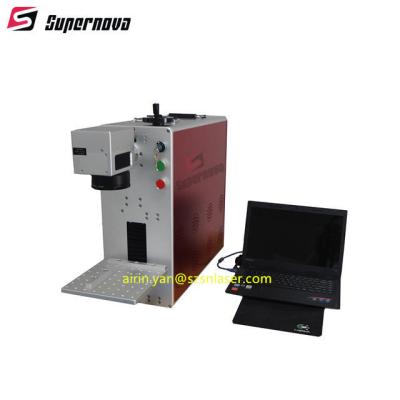 China Fiber Raycus Portable Laser Marking Machine 20W 30W 50W For Metal Steel Brass for sale