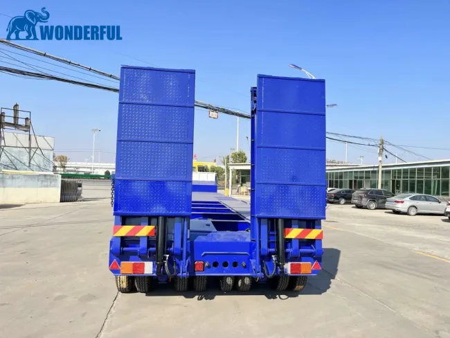 60ton 3 Axle Platform Board Flatbed Enclosed Low Bed Cargo Transport Dump Car Carrier Box Tractor Truck Camper Shipping Container Food Semi Semitrailer Trailer