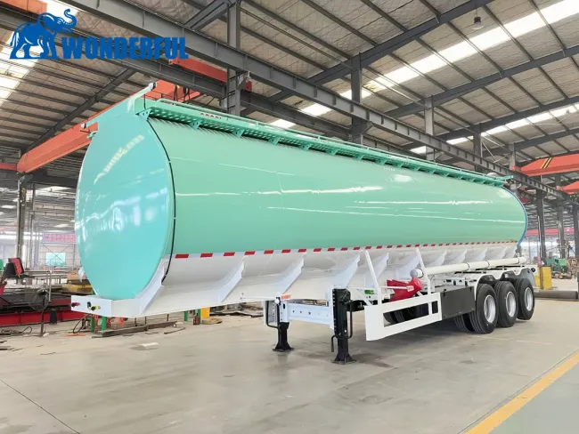 Petroleum Gasoline 3 Axles Aluminum Monoblock Fuel Oil Hot Sale Water Trailer Tanker 50000 Liters Gas 40cbm 45cbm 50cbm Tank Truck Semi Trailer