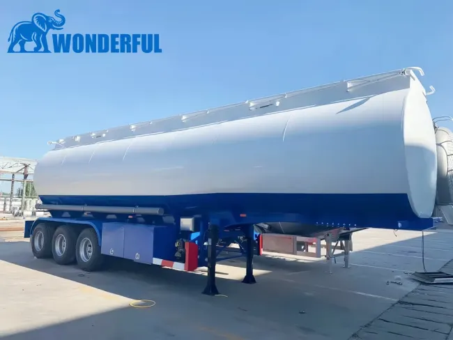 Petroleum Gasoline 3 Axles Aluminum Monoblock Fuel Oil Hot Sale Water Trailer Tanker 50000 Liters Gas 40cbm 45cbm 50cbm Tank Truck Semi Trailer