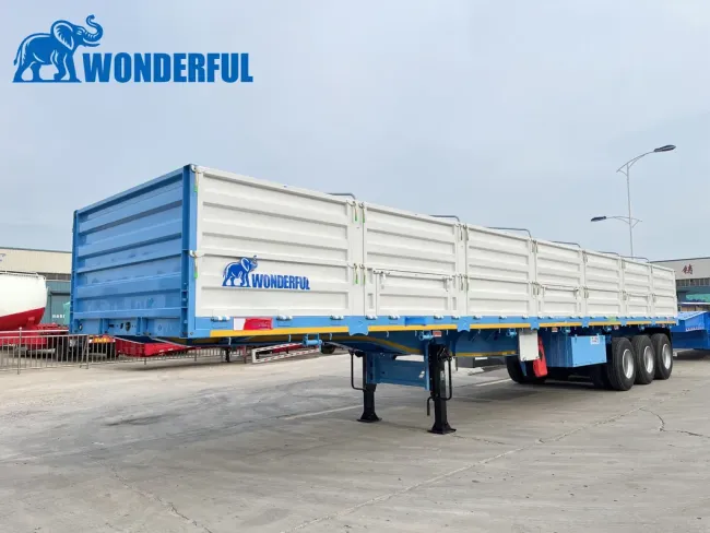 3 4 5 Axles Air Mechanical Suspension 34t 80t Capability T700 Q700 Steel Heavy Duty Bulk Cargo Coal Transport High Side Wall Van Dump Full Truck Semi Trailer