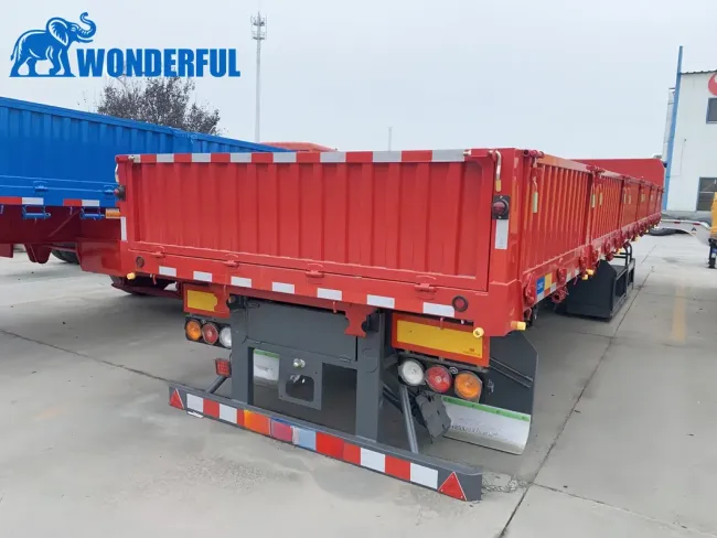 3 4 5 Axles Air Mechanical Suspension 34t 80t Capability T700 Q700 Steel Heavy Duty Bulk Cargo Coal Transport High Side Wall Van Dump Full Truck Semi Trailer