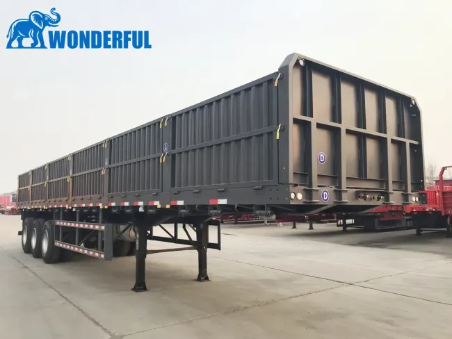3 4 5 Axles Air Mechanical Suspension 34t 80t Capability T700 Q700 Steel Heavy Duty Bulk Cargo Coal Transport High Side Wall Van Dump Full Truck Semi Trailer