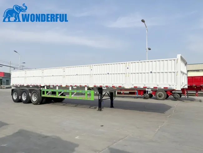 3 4 5 Axles Air Mechanical Suspension 34t 80t Capability T700 Q700 Steel Heavy Duty Bulk Cargo Coal Transport High Side Wall Van Dump Full Truck Semi Trailer