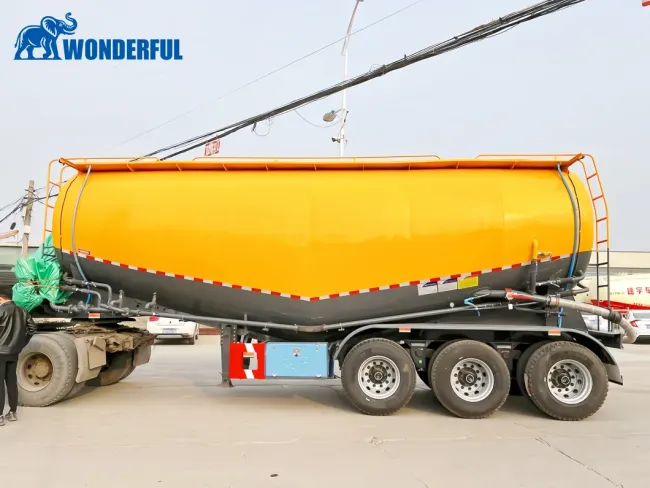 Durable 3 Axle Volume 40FT Sale Dimension Anchor Heil Ets2 Truck Weigh Load Parts Compartment Capacity Size Type Dry Bulk Powder Cement Tanker Semi Trailer
