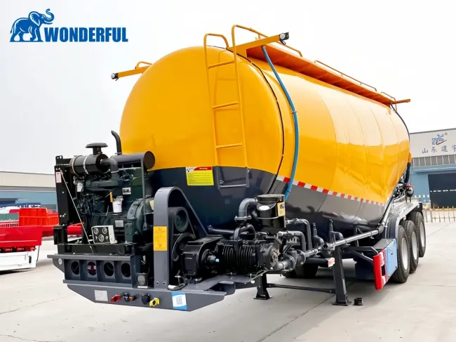 3 Axle 3.6 mm Body Bitumen Dry Bulk Vehicle Endorsement Blower Pour Roof Diesel Unloading Toddler Transformer Cement Excavator Tank Truck Tanker Trailer