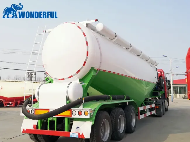 3 4 Axles Aluminum Alloy Stainless T700 Q345 AG700 Carbon Steel Dry One Silo Fly Ash Powder Bulk Cement V Type Tank Tanker Transport Truck Semi Trailer