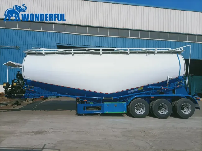 3 4 Axles Aluminum Alloy Stainless T700 Q345 AG700 Carbon Steel Dry One Silo Fly Ash Powder Bulk Cement V Type Tank Tanker Transport Truck Semi Trailer