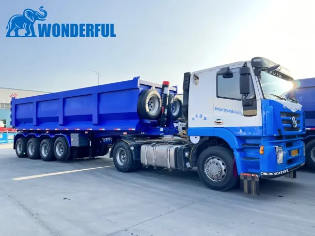 New Dumpster Body Parts 3 Axle Hydraulic Quick and Easy Loading Versatile Hydraulic Dump Truck Tip Over Prevention Open Top Hydraulic Tipper