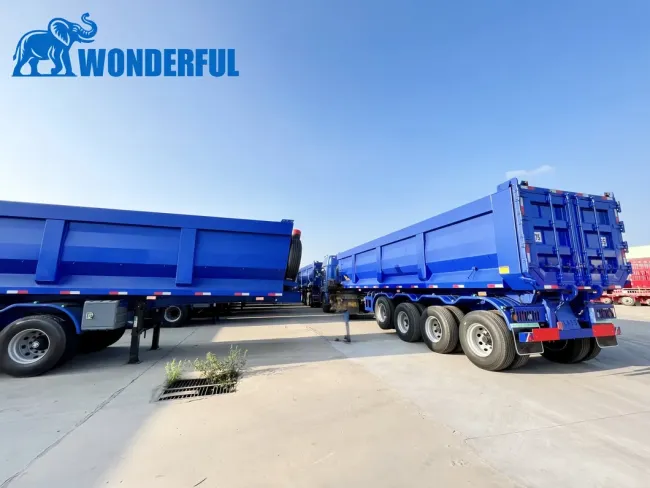 New Dumpster Body Parts 3 Axle Hydraulic Quick and Easy Loading Versatile Hydraulic Dump Truck Tip Over Prevention Open Top Hydraulic Tipper