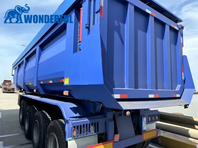 80ton Vintage Tractor Tri Axle Utility Tandem Frameless Farm Galvanised Hydraulic Tipper Bale Extension Grain Garden Tip Tipping Plant Dump Trailer