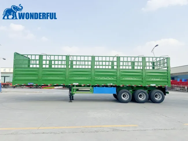 3 4 5 Axles 36t 80t Capability Air Mechanical Suspension Supply 12.5 16 Meters 40FT 45FT Widely Used Dropside Sidewall Side Wall Stake Fence Semi Trailer