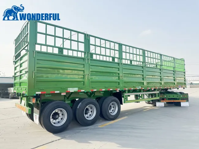 3 4 5 Axles 36t 80t Capability Air Mechanical Suspension Supply 12.5 16 Meters 40FT 45FT Widely Used Dropside Sidewall Side Wall Stake Fence Semi Trailer