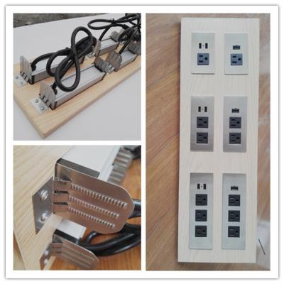China Multifunctional Furniture Power Outlet , Universal AC Desktop Electrical Outlet With USB Port for sale