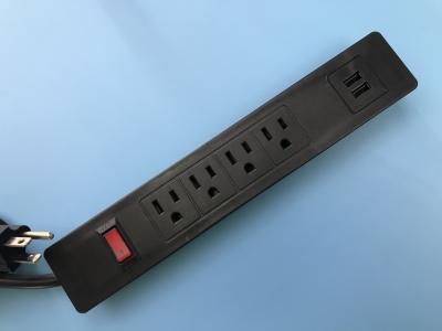 China Desktop PA66 Multiple Outlet Power Bar For Office for sale