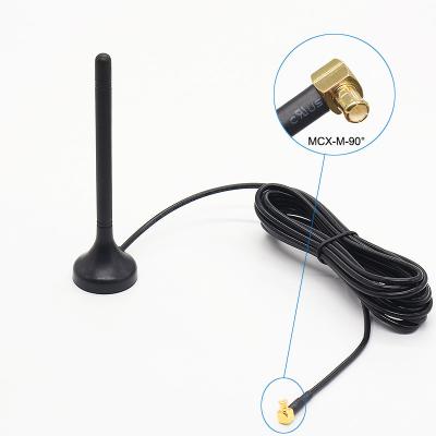 China 6dBi Magnetic Chuck GSM Antenna 824 - 1710MHz With MCX-M 90 Degree Connector for sale