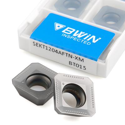 China Sekt 1204 Carbide Insert Face Mill Aftn Xm Strong Impact Resistance for sale