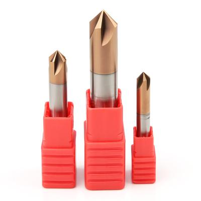 China 45 60 90 120 Degree Chamfer End Mill TiSiAlN Coating Milling Cutter Endmill for sale