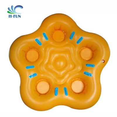 China Smooth overlap reinforced Water park 5 person tube with soft seat pad for sale