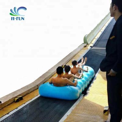 China Overlap Heat Bonding Waterpark 3 Person Tube for Water Roller Coaster Large Water Slide for sale