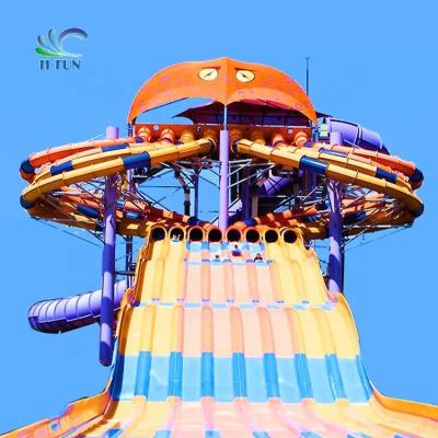 China Extra layer Reinforced EVA Foam Octopus Water Slide Racer Mat for sale
