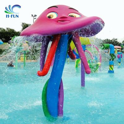 China Jellyfish Fiberglass Water Spray games Water Park Toys for sale