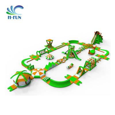 China Heavy duty inflatable water park inflatable water floating obstacle course for sale