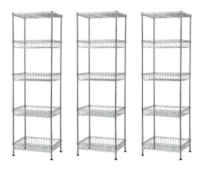 China Hotel Front Desk Display Metal Storage Shelves With Large Capacity for sale