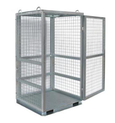 China W1060 * D1060 * H1800 Grey Wire Mesh Security Cage For Cylinder for sale
