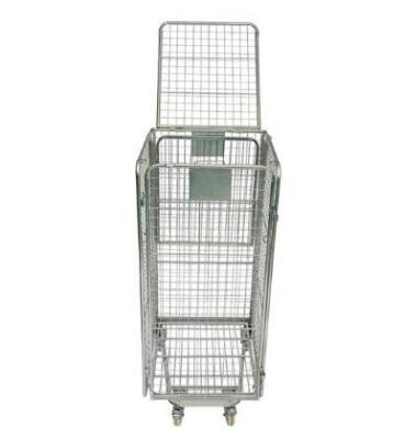 China Zinc Plated Lockable Storage Cage , Wire Mesh Security Cage With Top Lip for sale