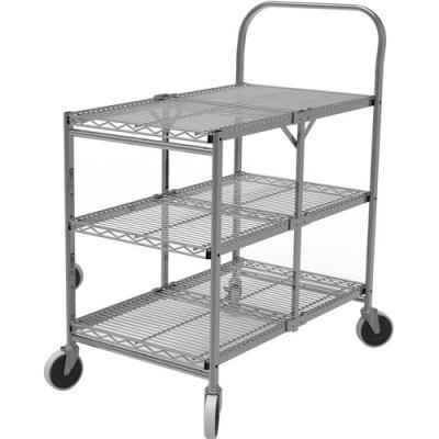 China Collapsible Wire Rolling Cart For Kichen 290lbs Max Load Weight for sale