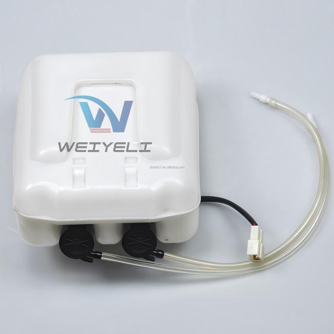 Windshield wiper water tank packaging