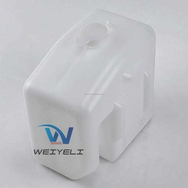 Excavator wiper water tank close-up