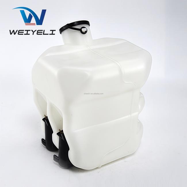 Coolant expansion tank close-up