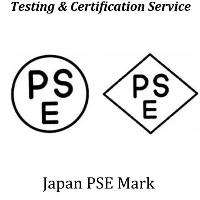 China Electrical Product Safety Law Mandatory Safety Certification In Japan Diamond PSE Round PSE Certification en venta