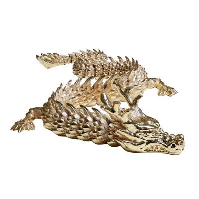 China Metal Articulating 3D Printed Dragon 3D Print Flexi Dragon for sale