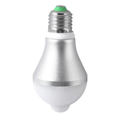 China PIR Motion Activated LED Light Bulb Aluminum+PC Housing Material for sale